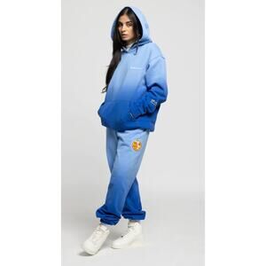 Undrcrwn x Harlem Globetrotters Lynette Hoodie Unisex Medium Ombre Tie Dye Blue